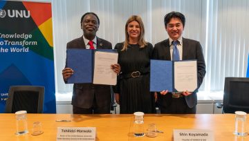 国連大学と国際ガーディアン・ガールズが締結